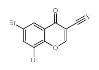 3-CYANO-6,8-DIBROMOCHROMONE结构式