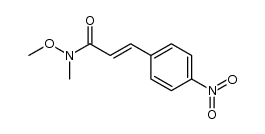 (E)-N-methoxy-N-methyl-4-nitrocinnamamide结构式