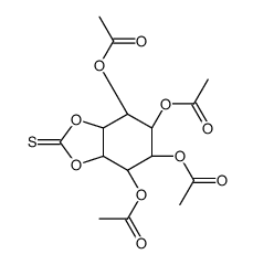 3,4,5,6-TETRA-O-ACETYL-MYO-INOSITOL-1,2-THIOCARBONATE结构式