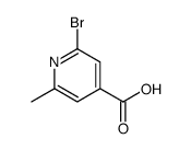 2-bromo-6-methylpyridine-4-carboxylic acid Structure