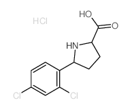 Proline,5-(2,4-dichlorophenyl)-, hydrochloride (7CI,8CI,9CI) Structure