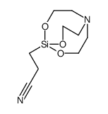 3-(4,6,11-trioxa-1-aza-5-silabicyclo[3.3.3]undecan-5-yl)propanenitrile结构式