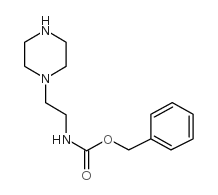 (2-哌嗪-1-乙基)氨基甲酸苄酯结构式