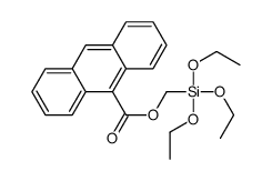 (Triethoxysilyl)Methyl anthracene-9-carboxylate structure