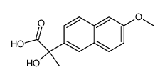 α-(6-甲氧基-2-萘基)乳酸结构式
