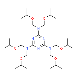 N2,N2,N4,N4,N6,N6-hexakis(propan-2-yloxymethyl)-1,3,5-triazine-2,4,6-t riamine Structure