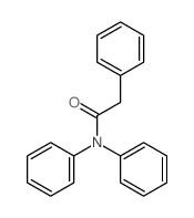 Acetamide, N,N,2-triphenyl- Structure