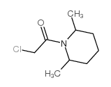 2-氯-1-(2,6-二甲基-哌啶-1-基)-乙酮结构式