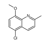 5-chloro-8-methoxy-2-methylquinoline Structure