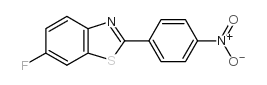 6-氟-2-(4-硝基苯基)苯并噻唑结构式