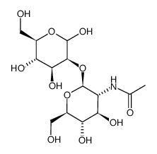 2-o-(2-acetamido-2-doexy-b-d-glucopyrano syl)-d-man Structure