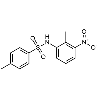 4-甲基-N-(2-甲基-3-硝基苯基)苯磺酰胺结构式
