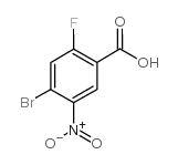 4-溴-2-氟-5-硝基苯甲酸结构式