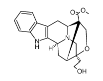 (20R)-17,20-Epoxy-19,20-dihydro-18-hydroxysarpagane-16-carboxylic acid methyl ester结构式
