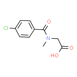 [(4-chlorobenzoyl)(methyl)amino]acetic acid Structure