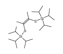 2,3-bis-triisopropylsilanylsulfanyl-but-2-ene Structure