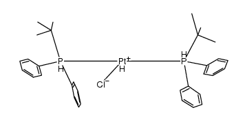 bis(tert-butyldiphenyl-l5-phosphanyl)platinum(IV) chloride hydride Structure