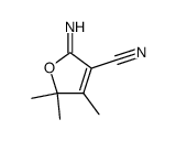 3-Furancarbonitrile,2,5-dihydro-2-imino-4,5,5-trimethyl-(9CI) structure