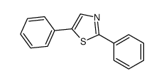 2,5-diphenyl-1,3-thiazole结构式