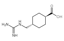 反式-4-(胍甲基)环己基甲酸结构式