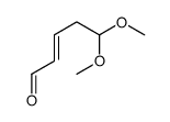 5,5-dimethoxypent-2-enal Structure