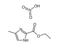4-methyl-1(3)H-imidazole-2-carboxylic acid ethyl ester, nitrate结构式