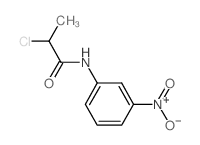 2-氯-n-(3-硝基苯基)丙酰胺结构式