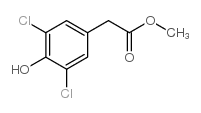 (3,5-二氯-4-羟基苯基)乙酸甲酯结构式
