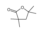 3,3,5,5-tetramethyloxolan-2-one Structure