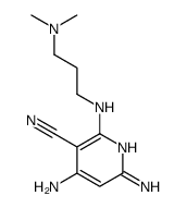 4,6-diamino-2-[3-(dimethylamino)propylamino]pyridine-3-carbonitrile Structure
