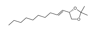 (4S)-dec-1-enyl-2,2-dimethyl[1,3]dioxolane结构式