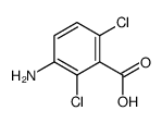 3-氨基-2,6-二氯苯甲酸结构式