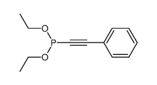 diethyl ester of 2-phenylethynylphosphonous acid Structure