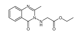 ethyl N-(3,4-dihydro-2-methyl-4-oxoquinazolin-3-yl)glycinate结构式