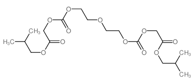 2-methylpropyl 2-[2-[2-(2-methylpropoxycarbonylmethoxycarbonyloxy)ethoxy]ethoxycarbonyloxy]acetate结构式