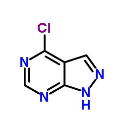 4-氯-1H-吡唑并[3,4-d]嘧啶结构式