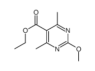 2-甲氧基-4,6-二甲基嘧啶-5-羧酸乙酯结构式