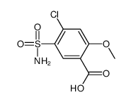 4-Chloro-2-methoxy-5-sulfamoylbenzoic acid Structure