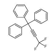(4,4,4-trifluoro-1,1-diphenylbut-2-ynyl)benzene Structure
