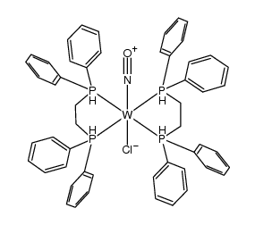 bis[1,2-bis(diphenylphosphino)ethane]chloronitrosyltungsten Structure