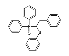 (2-diphenylphosphoryl-2-phenylsulfanylethyl)benzene结构式