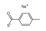 sodium 4-methylbenzenecarbothioate Structure