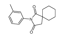 2-(3-methylphenyl)-2-azaspiro[4.5]decane-1,3-dione Structure
