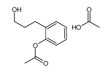 acetic acid,[2-(3-hydroxypropyl)phenyl] acetate结构式