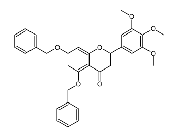 5,7-Di-O-Benzyl-3',4',5'-trimethoxy-flavanon结构式