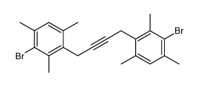 2-bromo-4-[4-(3-bromo-2,4,6-trimethylphenyl)but-2-ynyl]-1,3,5-trimethylbenzene Structure