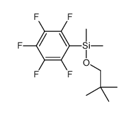 Dimethyl(2,3,4,5,6-pentafluorophenyl)silyl neopentyl ether Structure