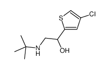 2-叔丁基氨基-1-(4-氯-2-噻吩)乙醇结构式