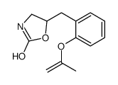 5-[(2-prop-1-en-2-yloxyphenyl)methyl]-1,3-oxazolidin-2-one结构式