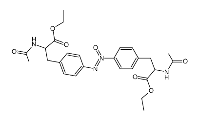 p,p'-Azoxy-di-(N-acetyl-phenylalanin-ethylester)结构式